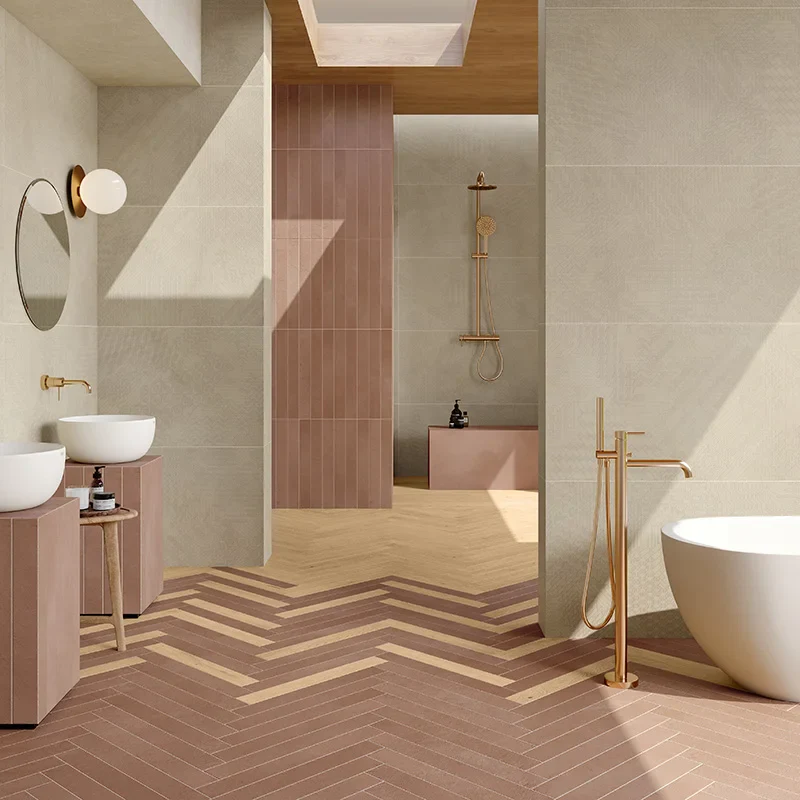 Longarine Calcecreta Terracotta - Gres Effetto Mattoncino 7.5x60