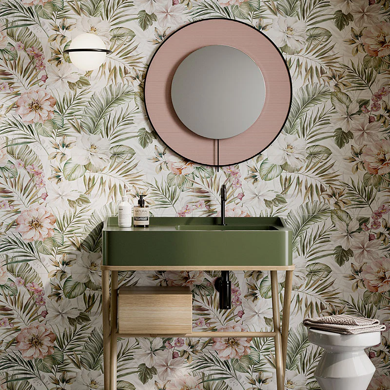 Ludostone Bloom - Rivestimento Decorato Floreale 33x100 rettificato