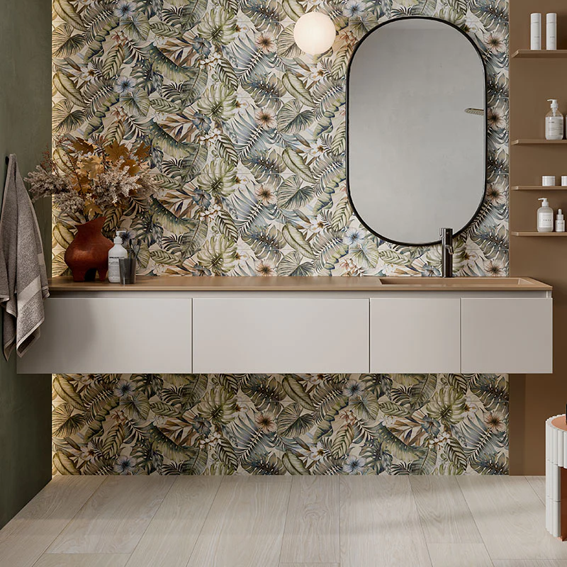 Ludostone Sahara - Rivestimento Decorato Floreale 33x100 rettificato