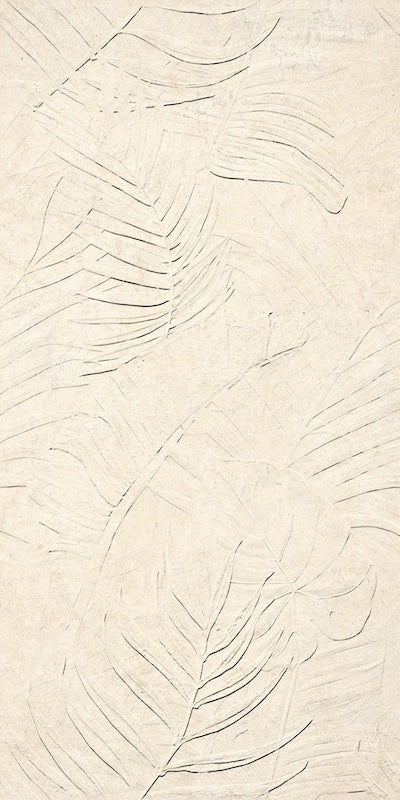 Lutezia Senna Beige - Gres Decorato Floreale a Rilievo 60x120 Rettificato - Image 2