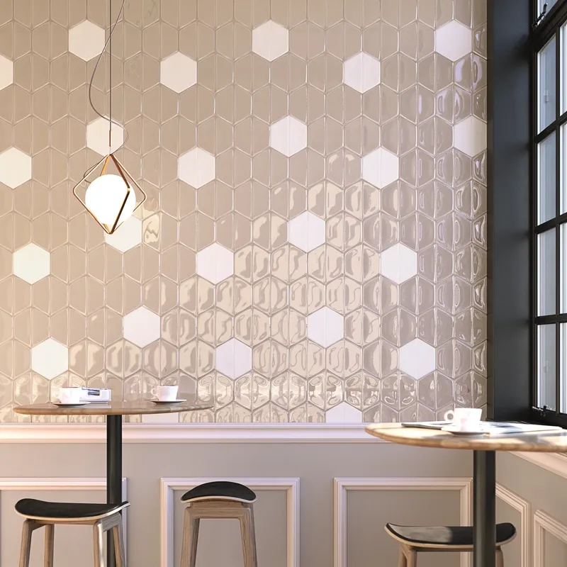 Magnolia Caramel – Rivestimento Ceramico Esagonale Lucido 15x18