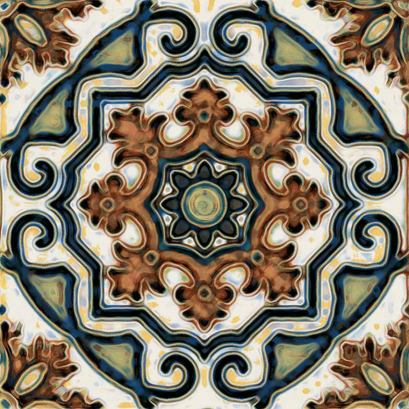 Maioliche 11 - Gres Porcellanato Decorato 15x15 Stile Vietri - Image 2