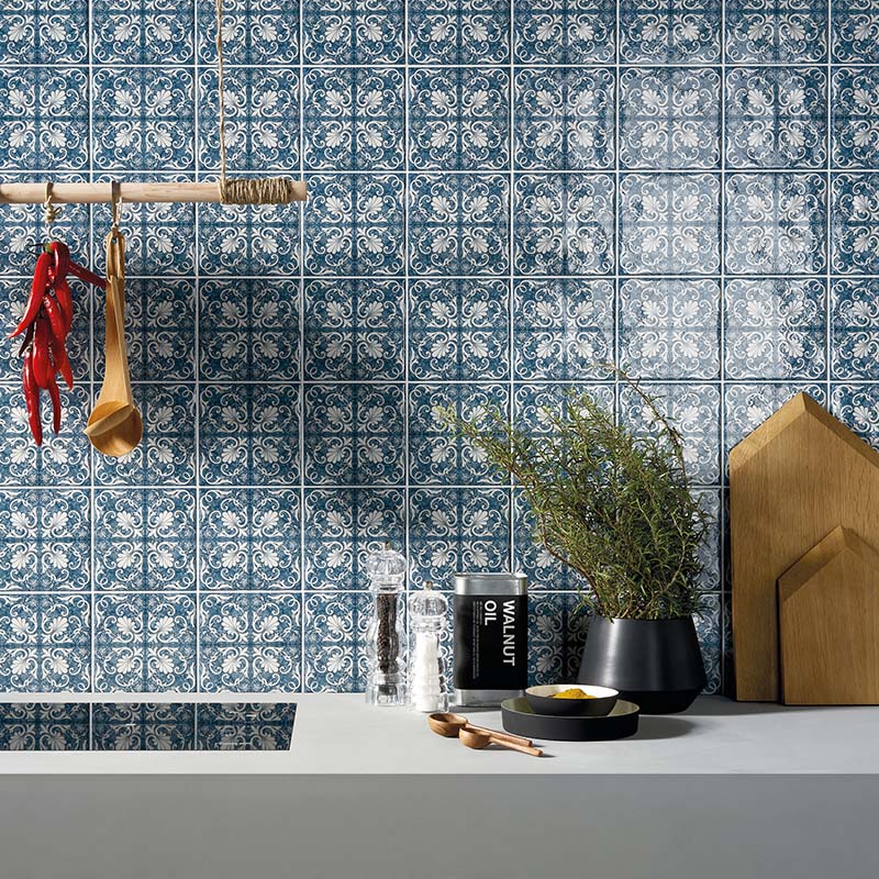 Maioliche 5 - Gres Porcellanato Decorato 15x15 Stile Vietri