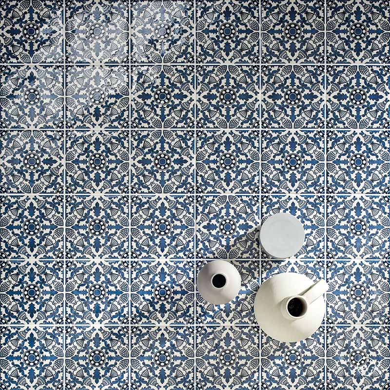 Maioliche 7 - Gres Porcellanato Decorato 15x15 Stile Vietri