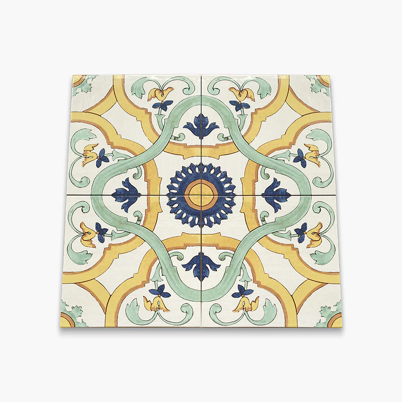 Maioliche del Golfo Procida - Gres Porcellanato Decorativo 34x34 Stile Maioliche Vietresi - Image 2