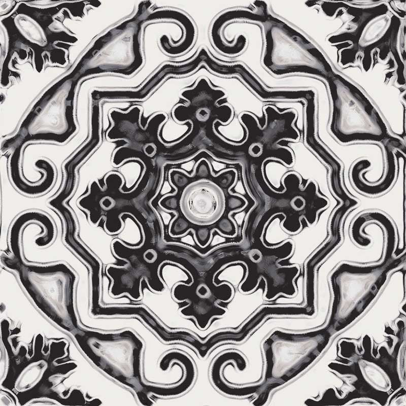 Maioliche Mix Black & White - Gres Porcellanato Decorato Misto 15x15 Stile Vietri - Image 13