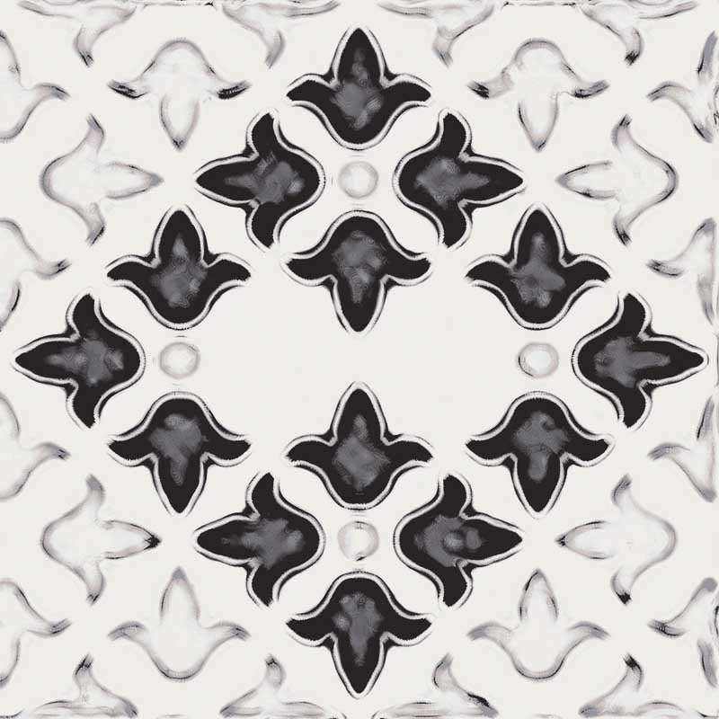 Maioliche Mix Black & White - Gres Porcellanato Decorato Misto 15x15 Stile Vietri - Image 15