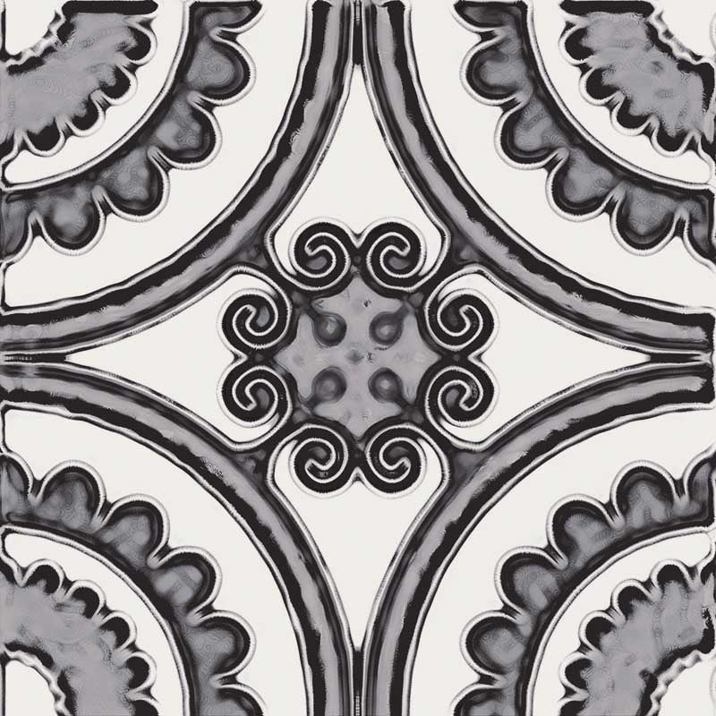 Maioliche Mix Black & White - Gres Porcellanato Decorato Misto 15x15 Stile Vietri - Image 23