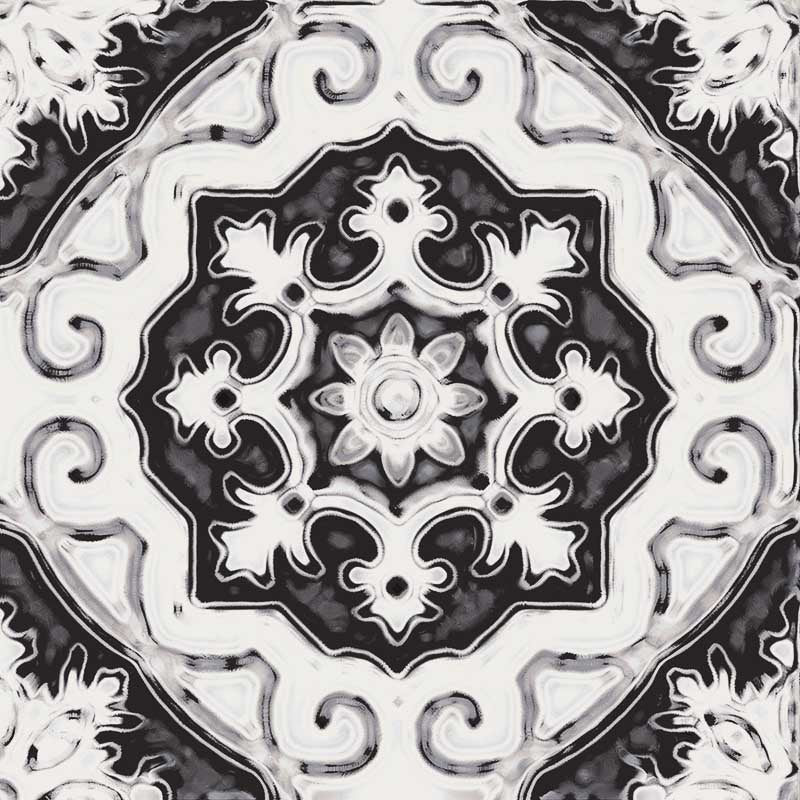 Maioliche Mix Black & White - Gres Porcellanato Decorato Misto 15x15 Stile Vietri - Image 25