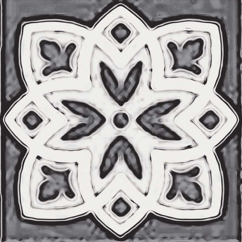 Maioliche Mix Black & White - Gres Porcellanato Decorato Misto 15x15 Stile Vietri - Image 7