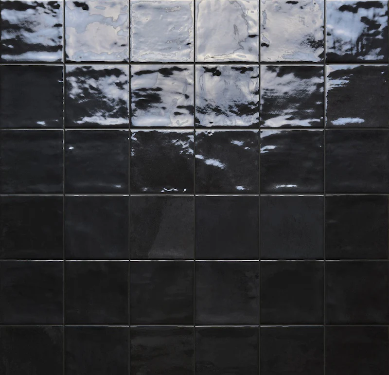 Marrakech Black - Piastrella in Gres Porcellanato Lucido 10x10
