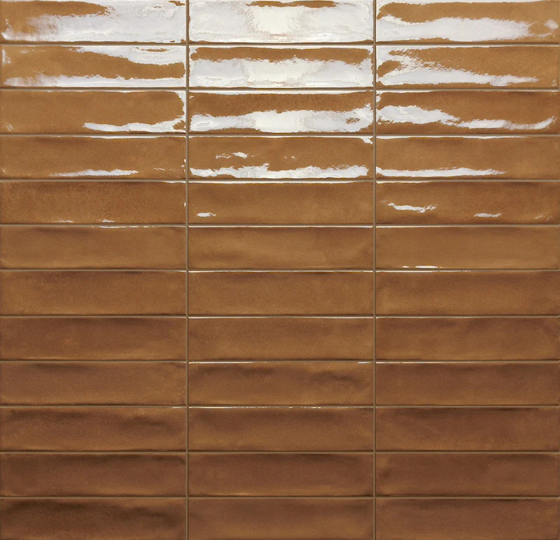 Marrakech Copper - Gres Effetto Mattoncino Lucido 5x20