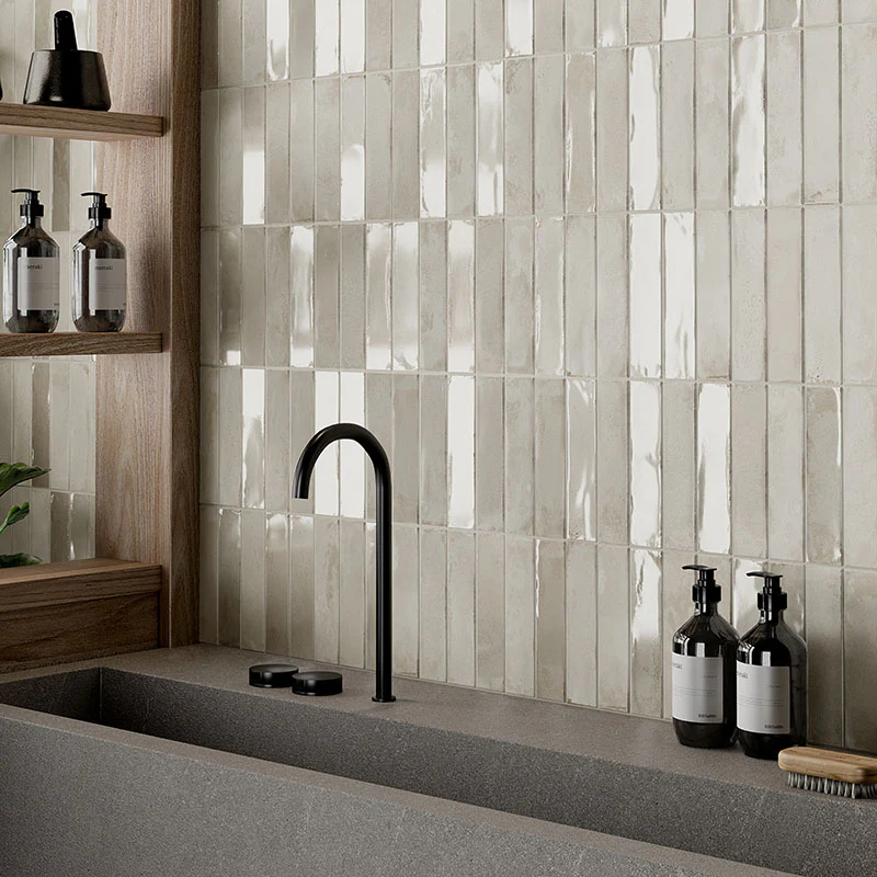 Marrakech Ivory - Gres Effetto Mattoncino Lucido 5x20