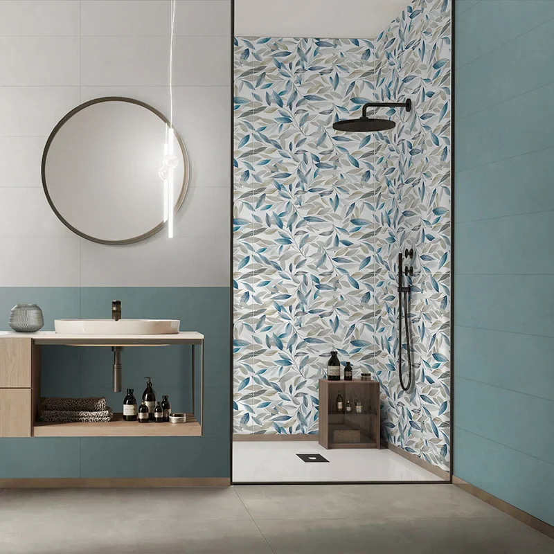 Medley Jazz Cold - Rivestimento Decorato Floreale Opaco 25x75 - Image 3