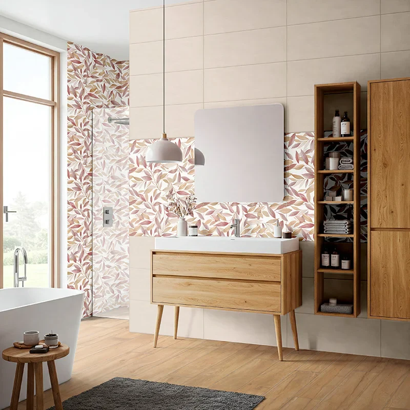 Medley Jazz Warm - Rivestimento Decorato Floreale Opaco 25x75