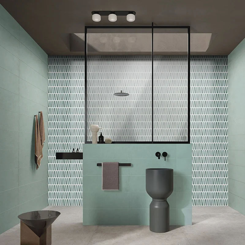 Medley Rock Cold - Rivestimento Decorato Geometrico Opaco 25x75 - Image 3