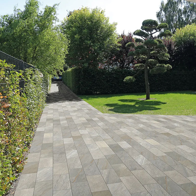 Midlake Quartzgrey R11 - Gres effetto pietra naturale per esterni Antiscivolo 22x45