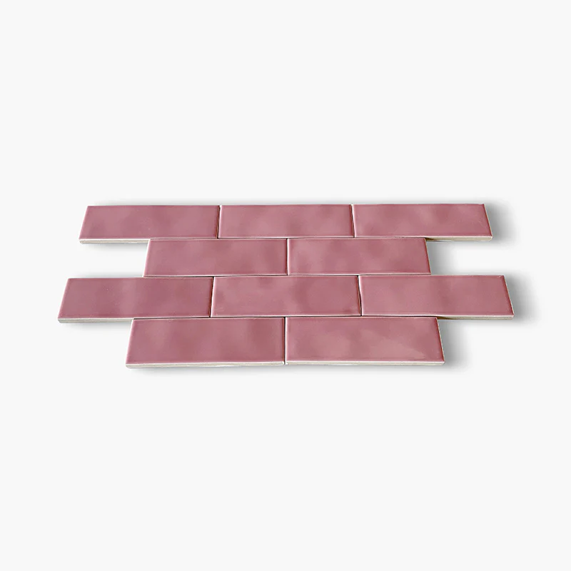 Mini Coral Glossy - Gres Effetto Mattoncino Lucido 5x15 - Image 3