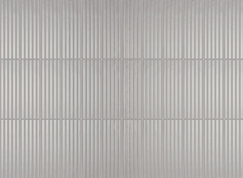 Mini Grey Stripes Glossy - Gres Effetto Mattoncino Rigato Lucido 5x15 - Image 2