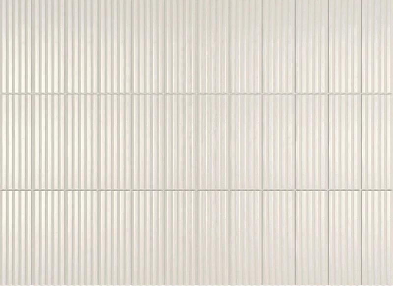 Mini Off White Stripes Glossy - Gres Effetto Mattoncino Rigato Lucido 5x15 - Image 2