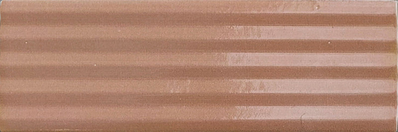 Mini Terracotta Stripes Glossy - Gres Effetto Mattoncino Rigato Lucido 5x15 - Image 2