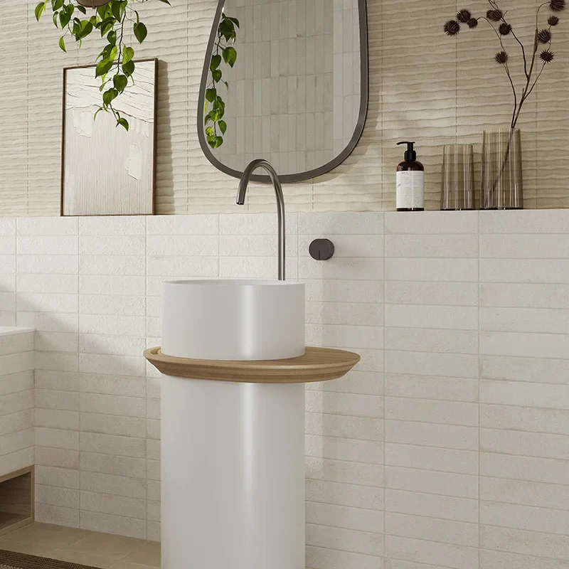 Miniature Fornace Bianco Minerale - Gres Effetto Mattoncino 6x24 - Image 6