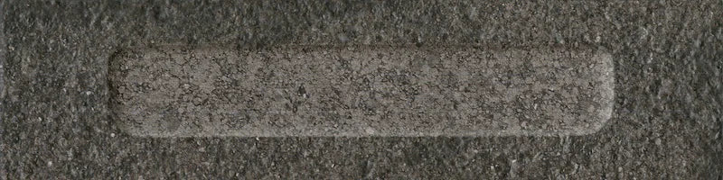 Miniature Fornace Formella Nero Fumo - Gres Effetto Mattoncino Rigato 6x24