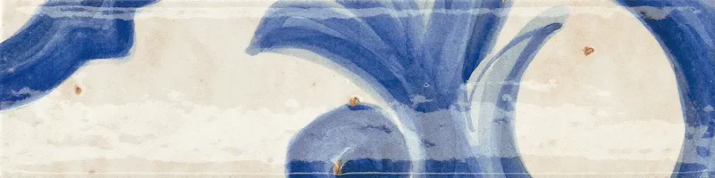 Miniature Fregio Blu Maiolica - Gres Effetto Mattoncino 6x24 - Image 2