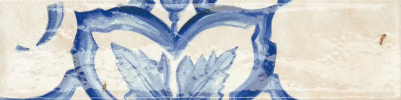 Miniature Fregio Blu Maiolica - Gres Effetto Mattoncino 6x24 - Image 5