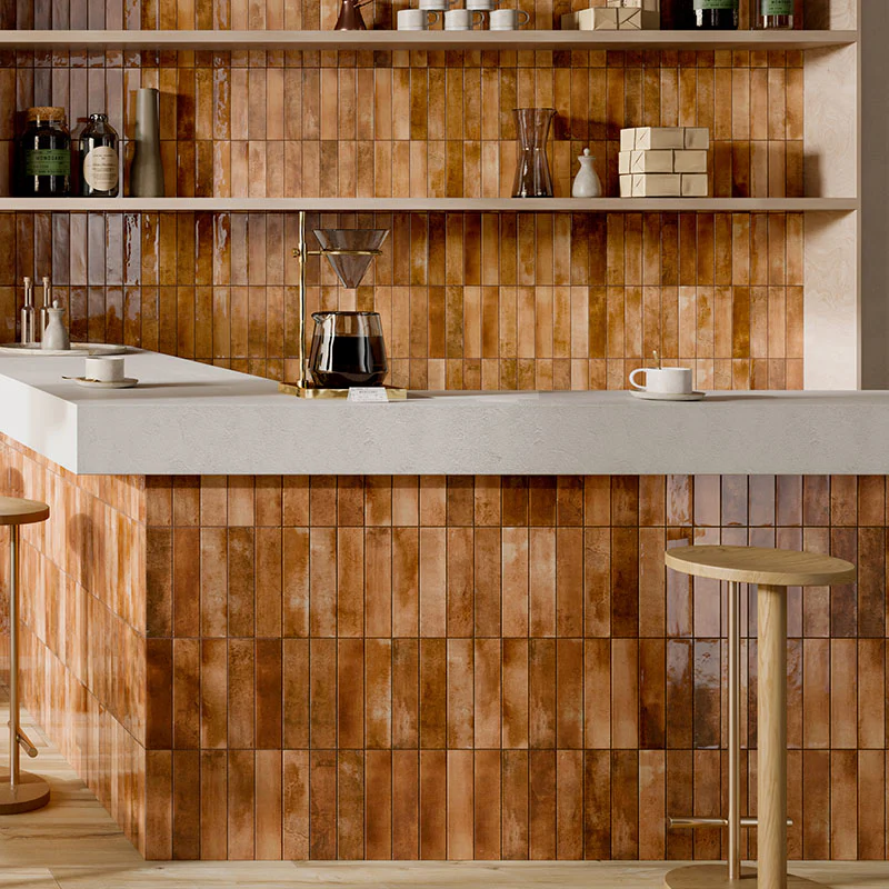 Mojave Cotto - Gres Effetto Mattoncino Lucido 6x25 - Image 4