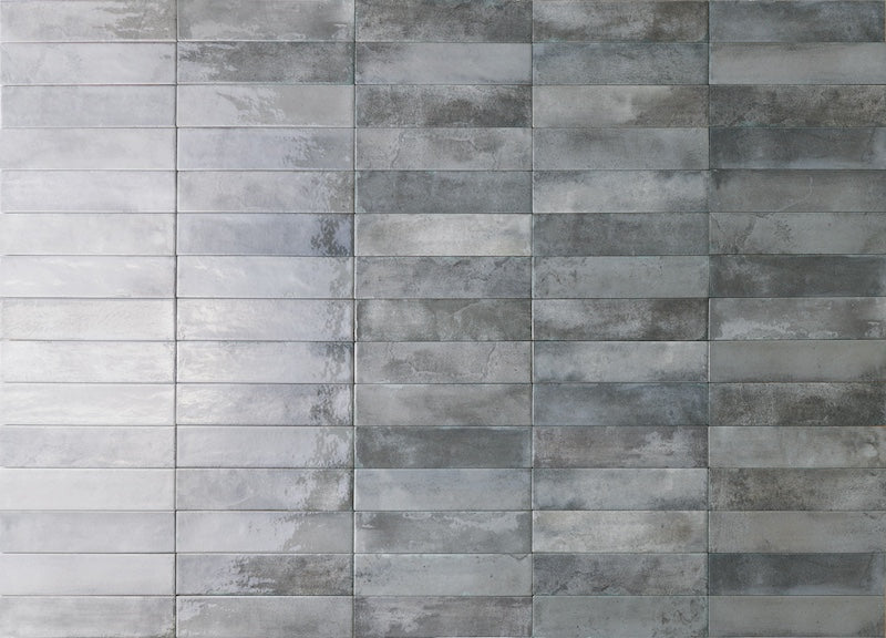 Mojave Light Grey - Gres Effetto Mattoncino Lucido 6x25 - Image 3