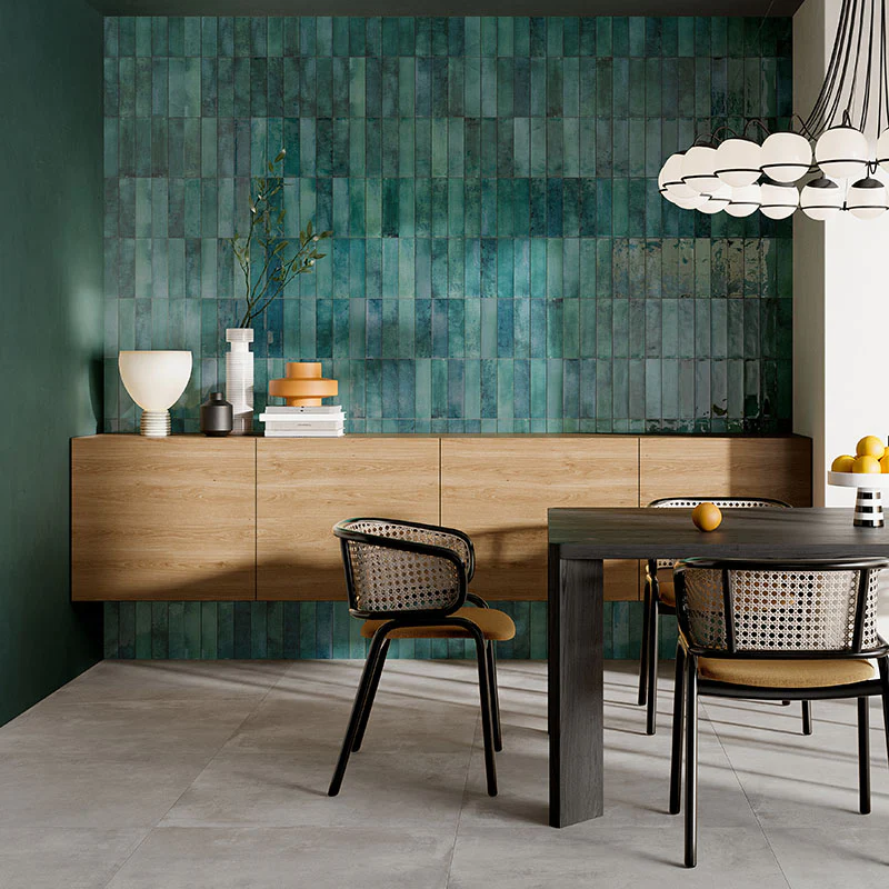 Mojave Sea Water - Gres Effetto Mattoncino Lucido 6x25
