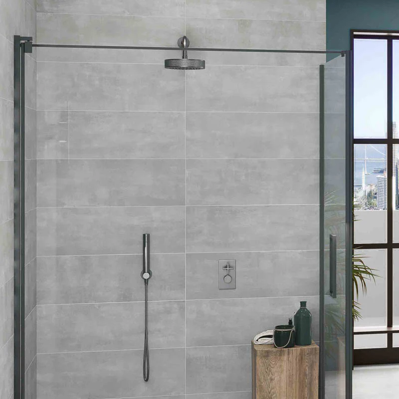 More Plus Grey - Rivestimento Effetto Cemento 25x75 Rettificato - Image 3