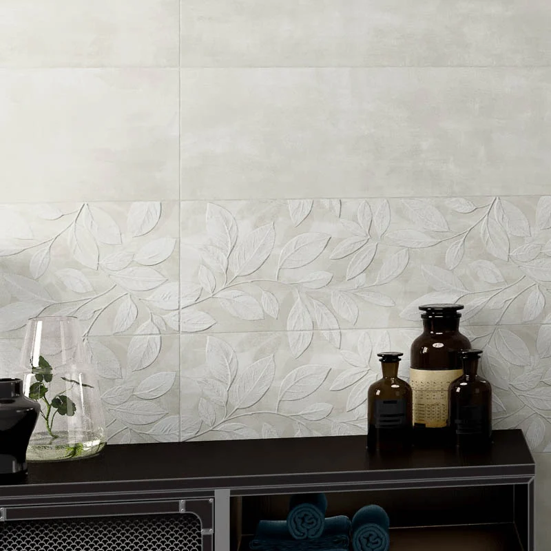 More Plus Springtime Ice - Rivestimento Decorato Floreale 25x75 Rettificato