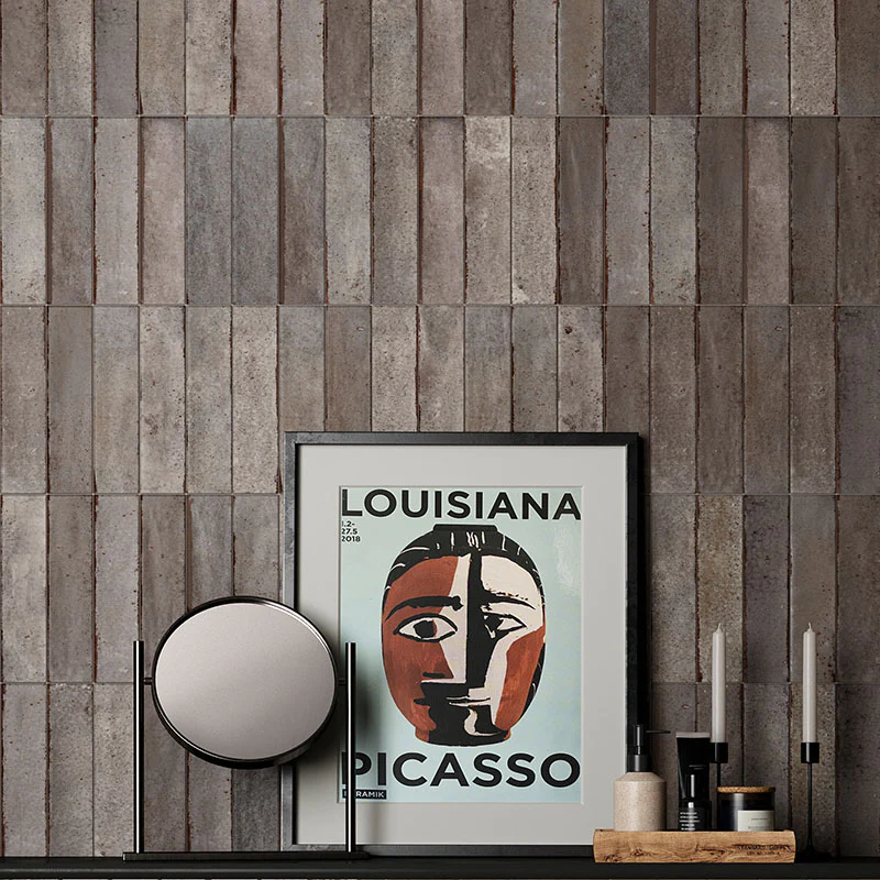 Noho Taupe - Gres Effetto Mattoncino Opaco 6x25