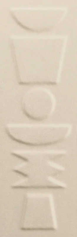 Nok Totem Ivory - Rivestimento Effetto Mattoncino Geroglifico 6.5x20 - Image 4