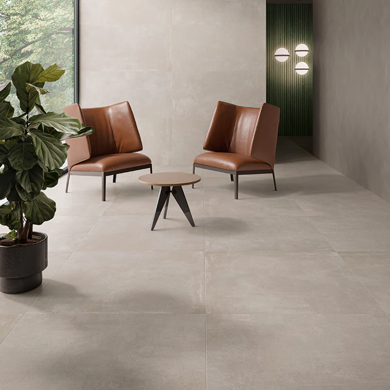 Noord White - Gres effetto cemento industriale 60x120 rettificato