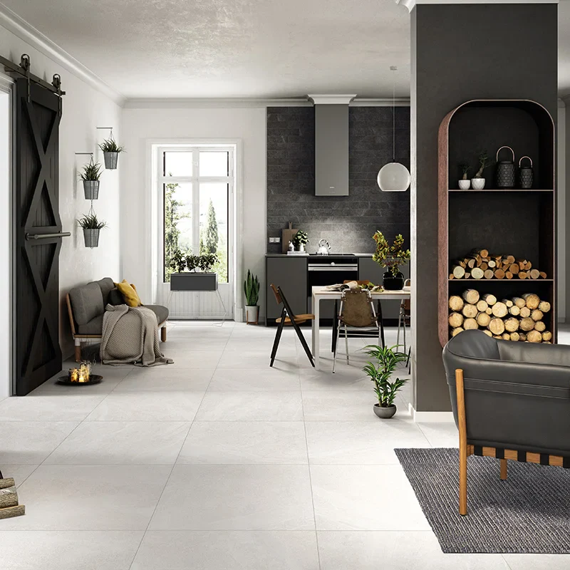Nordic Stone White - Gres Porcellanato Effetto Pietra Naturale 80x80