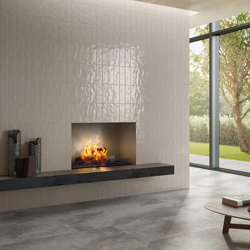 Nuances Cameo Lux - Gres Effetto Mattoncino Lucido 8x25