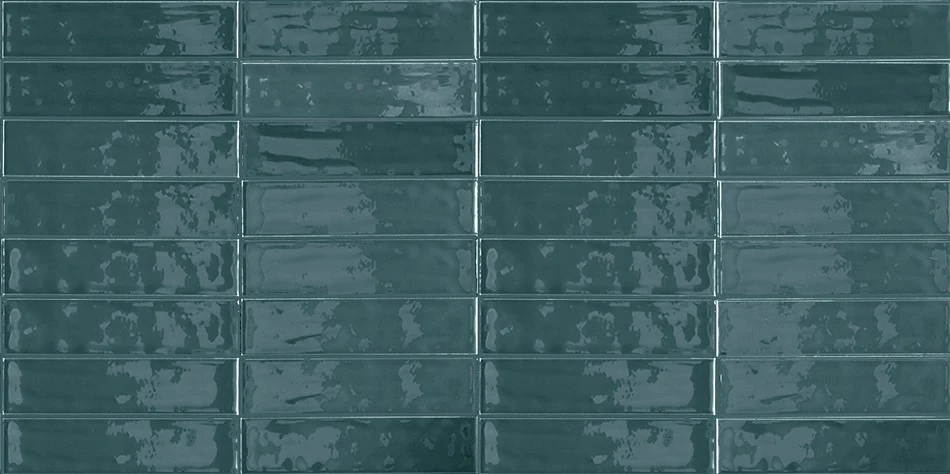 Oceani Emerald Glossy - Gres Porcellanato Effetto Mattoncino Lucido 6x25 - Image 3