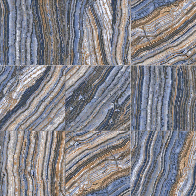 Onyx Blue - Gres Porcellanato Effetto Onice Lucido 15x15 - Image 5