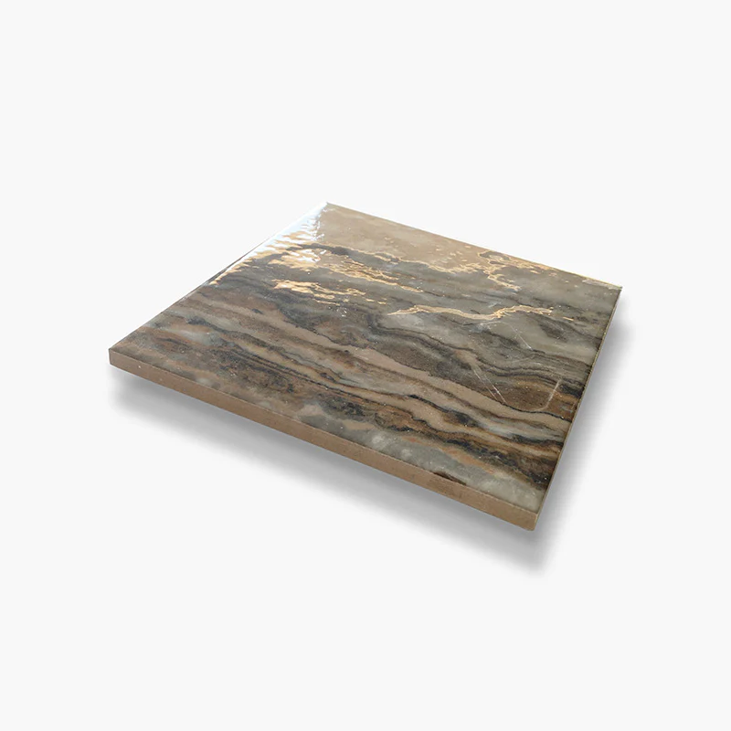 Onyx Brown - Gres Porcellanato Effetto Onice Lucido 15x15 - Image 3