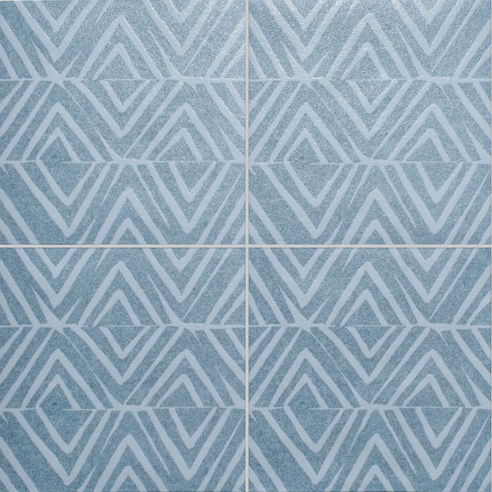 Origini Aqua Dinka 15x15 - Gres Decorato In Stile Etnico