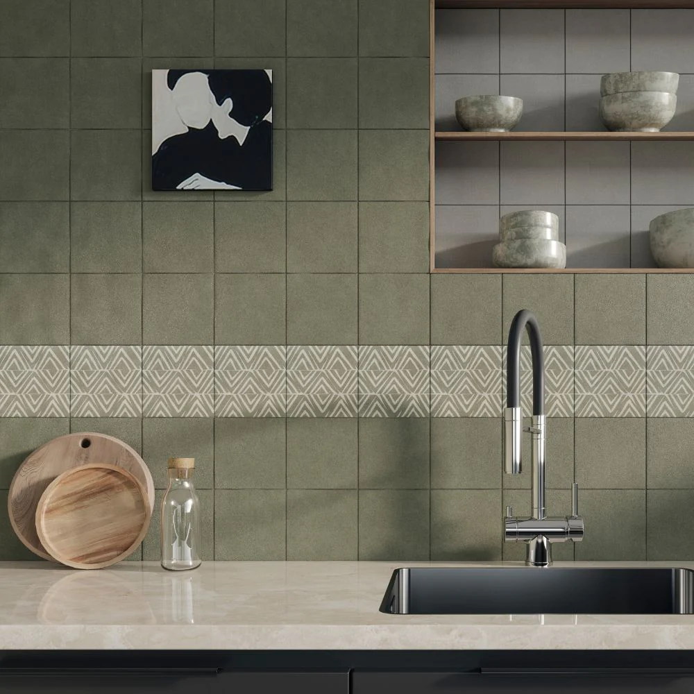 Origini Forest Dinka 15x15 - Gres Decorato In Stile Etnico