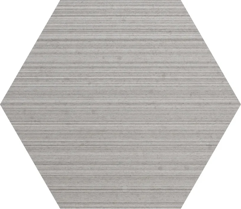 Otto Grigio Esagona Mix - Gres Esagonale Effetto Pietra 22x19 - Image 3