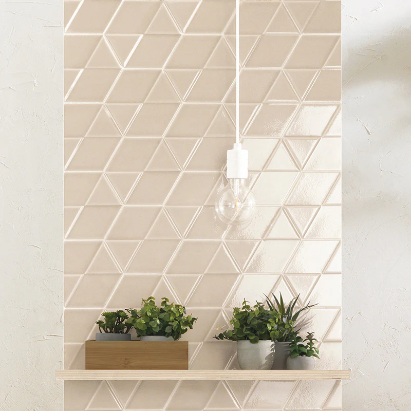 Outfit Hexagon Caramel – Rivestimento Esagonale Tridimensionale Lucido 15x18