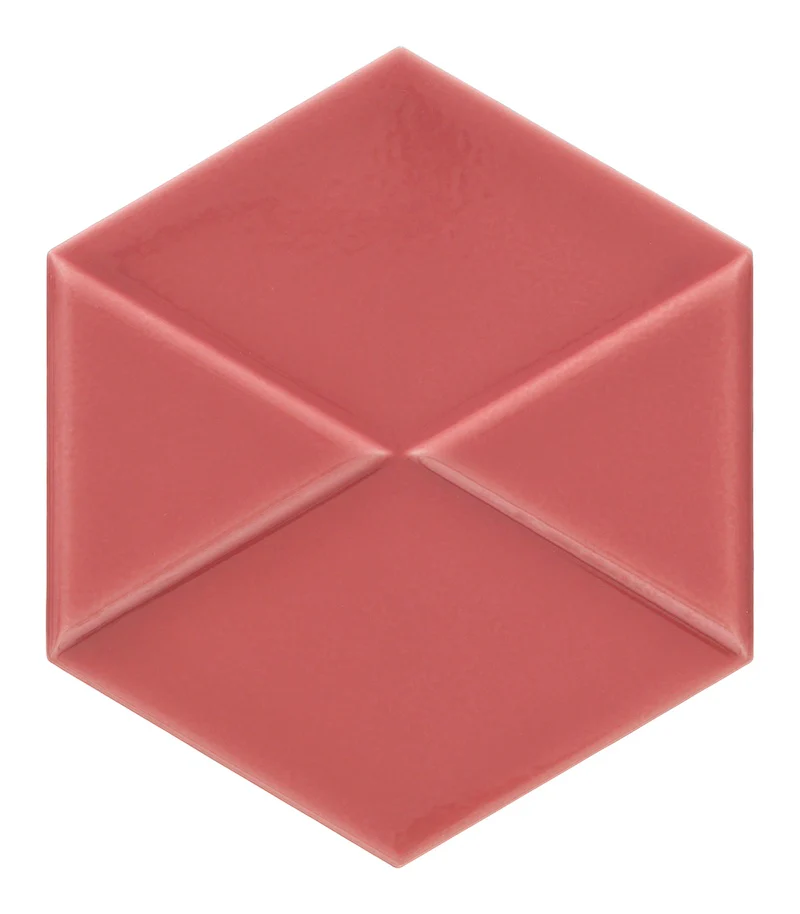 Outfit Hexagon Scarlet – Rivestimento Esagonale Tridimensionale Lucido 15x18 - Image 2