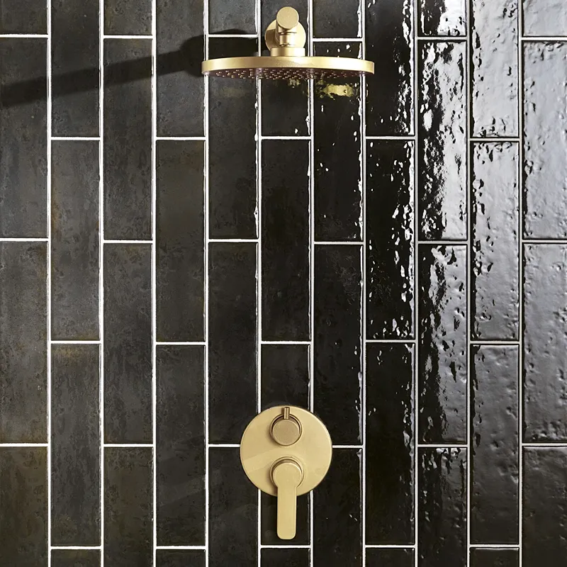 Oxida Brick Black -  Rivestimento In Gres Porcellanato Lucido Effetto Mattoncino 7,5x30