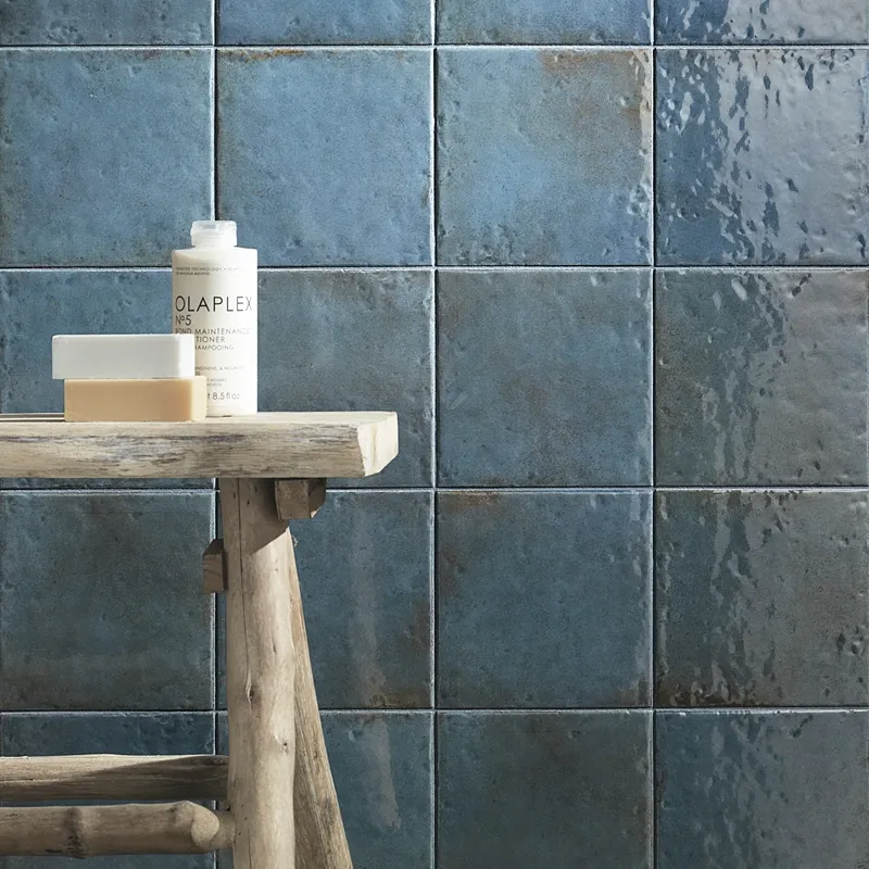Oxida Square Blue -  Rivestimento In Gres Porcellanato Lucido 16,5x16,5