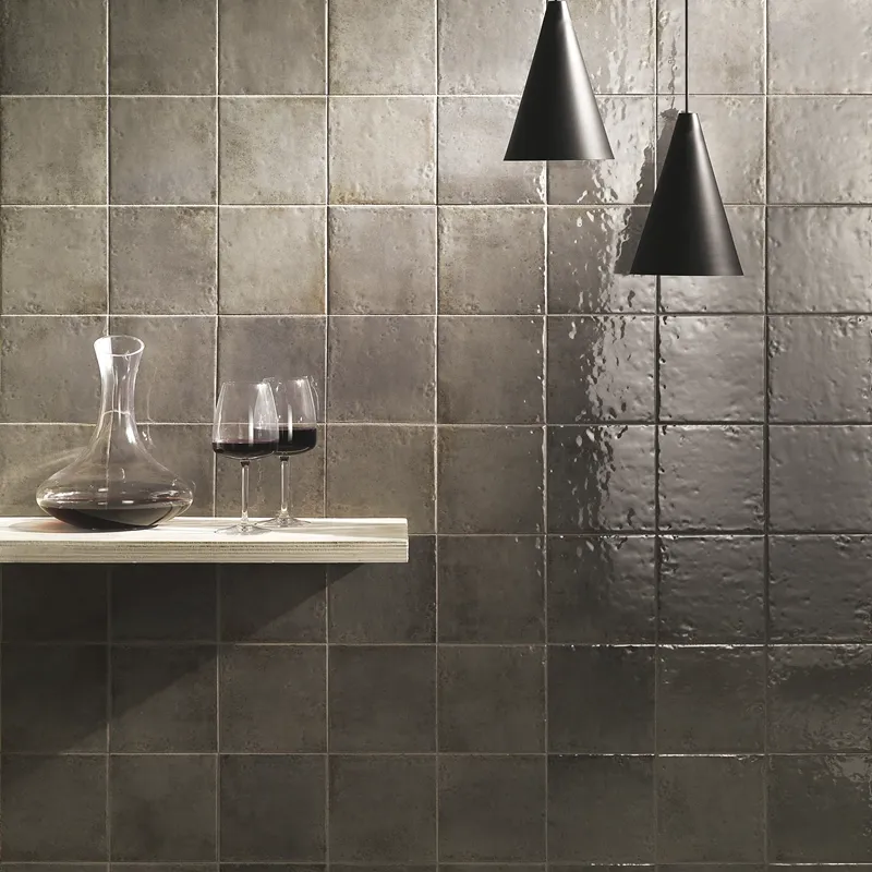 Oxida Square Grey -  Rivestimento In Gres Porcellanato Lucido 16,5x16,5